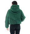 Зелено зимно дамско късо яке Alita-2 снимка