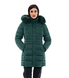 Тъмнозелено дамско яке парка Armina-0 снимка