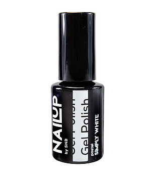 Гел лак NailUP - Просто бяло 6 мл  NUC001 снимка