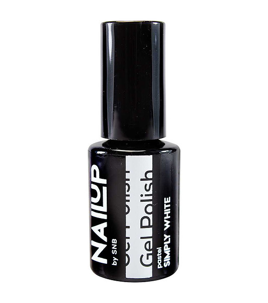 Гел лак NailUP - Просто бяло 6 мл  NUC001 снимка