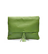 Кожена дамска зелена чанта Modelia-1 снимка