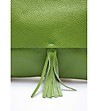 Кожена дамска зелена чанта Modelia-3 снимка