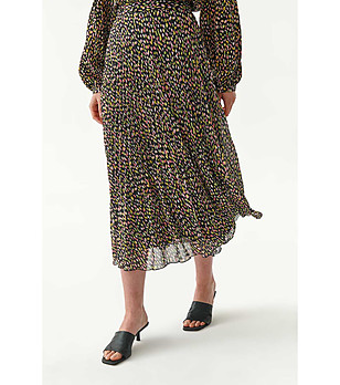 Черна пола с принт Rida снимка