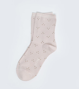 Дамски бамбукови чорапи в цвят пудра Dina снимка