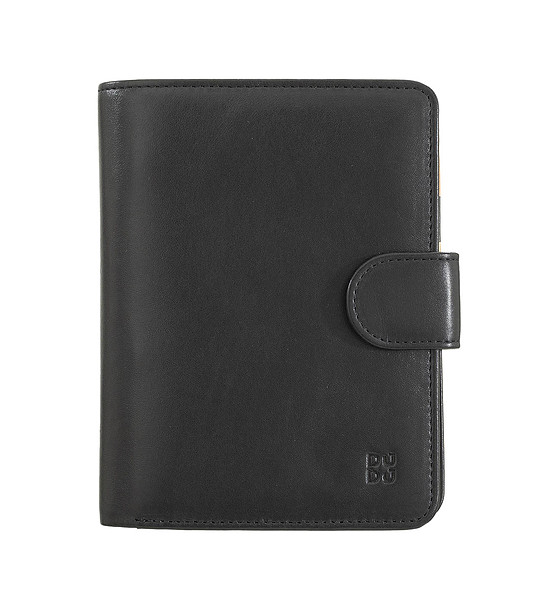 Портфейл от естествена кожа в черно Marbella с RFID защита снимка
