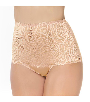 Бикини бразилиана с висока талия в цвят кайсия Jasmine снимка