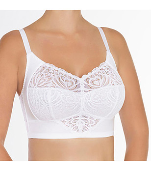 Бял сутиен без банели Elizabeth снимка