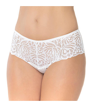 Дантелени боксерки в бяло Elizabeth снимка