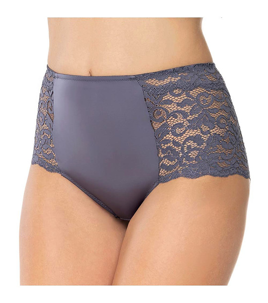 Бикини в сиво-лилав нюанс с висока талия Ella снимка