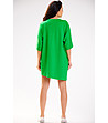 Памучна овърсайз рокля в зелен нюанс-1 снимка