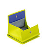 Кожен портфейл в цвят лайм с RFID защита Flavio-3 снимка