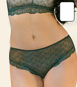 Бели дантелени бикини Emerald снимка