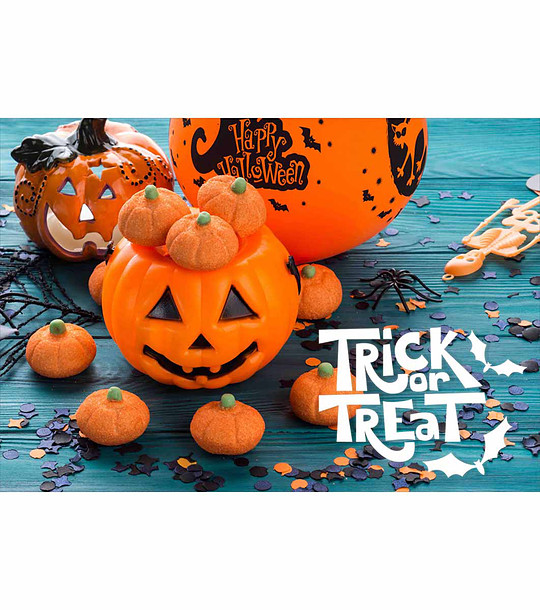 Постелка за баня с принт Trick or treat 52х75 см снимка