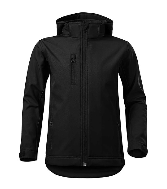 Черно детско softshell яке Ino снимка