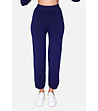 Дамски панталон в тъмносиньо-1 снимка