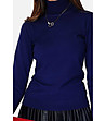 Дамска поло блуза в тъмносиньо Lara-2 снимка