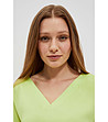 Дамска блуза в светлозелено Barbara-3 снимка