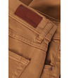 Дамски памучни дънки в цвят камел Dezira-4 снимка
