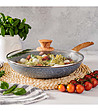 Тиган с незалепващо покритие с капак Pierre Gourmet 28 см-0 снимка