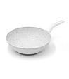 Бял тиган с незалепващо покритие с капак Stone White 28 см-1 снимка