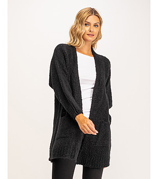 Дамска жилетка в черно Reli снимка