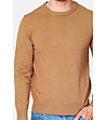 Мъжки пуловер с кашмир в цвят камел Jiulien-2 снимка