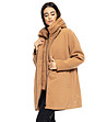 Дамско яке в цвят камел Edona-3 снимка