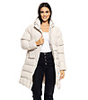 Светлобежово дамско зимно яке Caris-0 снимка