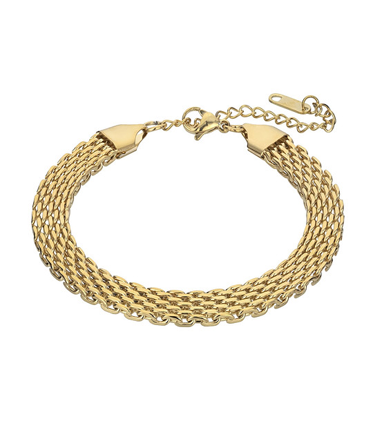 Позлатена дамска гривна с ефектна верижка Camille снимка