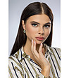 Дамски обеци в златисто и зелено Laura-2 снимка