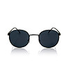 Кръгли слънчеви поляризирани unisex очила в черно-1 снимка