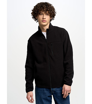 Черно мъжко спортно горнище Malkom снимка