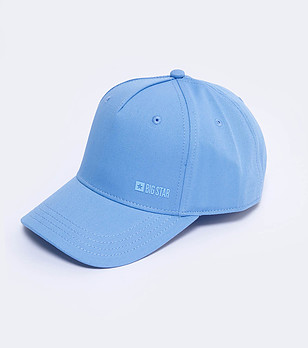 Светлосиня unisex шапка с козирка Facil снимка