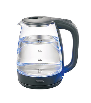 Стъклена електрическа кана 1.8 л 1500W снимка