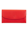 Дамски портфейл от естествена кожа в червено Gandia с RFID защита-0 снимка