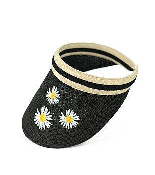 Черна козирка с маргаритки Crazy daisy! снимка