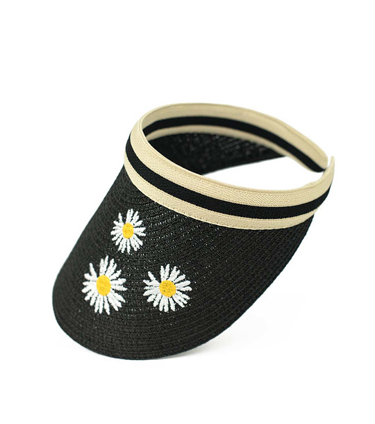 Черна козирка с маргаритки Crazy daisy! снимка