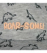 Сива детска шапка с принт динозаври Roar-2 снимка