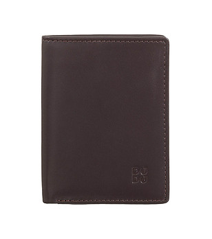 Кожен мъжки портфейл в бургунд с RFID защита снимка