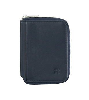 Мъжки кожен тъмносин портфейл с RFID защита снимка