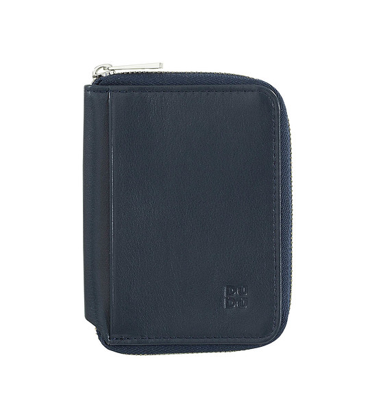 Мъжки кожен тъмносин портфейл с RFID защита снимка