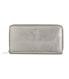 Голям сребрист дамски кожен портфейл Francie с RFID защита-0 снимка