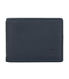 Мъжки портфейл от естествена кожа в тъмносиньо с RFID защита-1 снимка