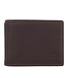 Мъжки портфейл от естествена кожа в бургунд с RFID защита-2 снимка