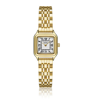 Мъжки часовник в златисто с римски цифри Raul снимка