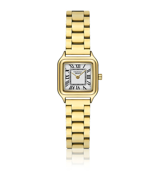 Мъжки златист часовник с римски цифри Jeremy снимка