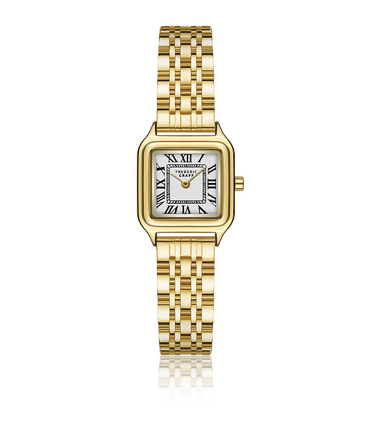 Мъжки часовник в златисто с римски цифри Raul снимка