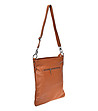 Дамска кафява чанта от естествена кожа Paola-2 снимка