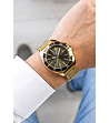 Мъжки часовник в златисто и черно Zanter-1 снимка