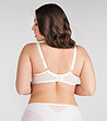 Бял сутиен с меки чашки Forever white и ефектни ленти-4 снимка